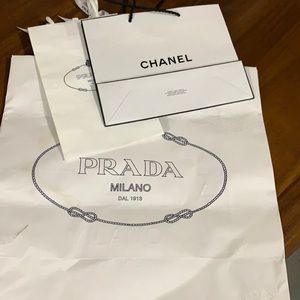 Prada & Chanel paper bags